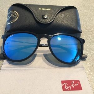 Rayban Erika Sunglasses - blue mirrored